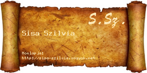 Sisa Szilvia névjegykártya